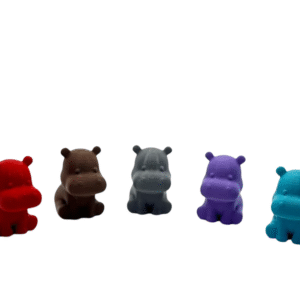 Hipopótamo Mini Feliz - Llavero 3D Divertido