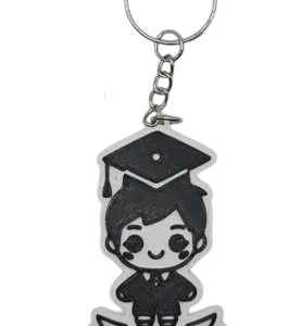 Llavero "Hombre Graduado" Personalizado - Logro con Nombre