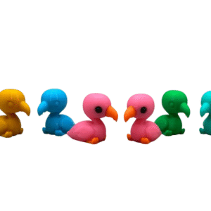 Llavero Flamenco Chibi 3D - ¡Elegancia Divertida para Tus Llaves!