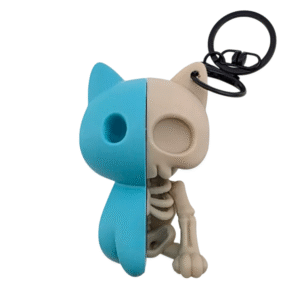 Llavero "Mishi Huesos" - Dulce y Macabro a la Vez