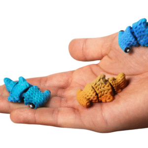 Llavero Tiburón Articulado "Tejido" 3D - ¡Ferozmente Adorable!