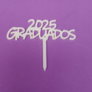 Cupcake Topper "2025 GRADUADOS" - Kit de Celebración Académica