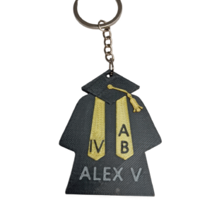 Llavero Académico Personalizado - "Toga, Birrete & Identidad"