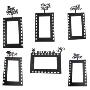 Combo Premium Marcos de Graduación 8º Básico – Pack Conmemorativo 2025 (6 Unidades)