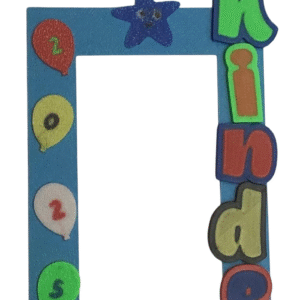 Marco Premium “¡Me Gradué con Alegría!” – KÍNDER 2025 con Globos y Estrellas Felices