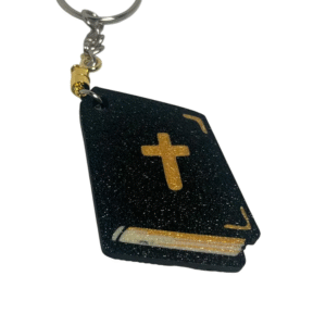 Llavero Biblia 3D con Cruz y NFC Bíblico