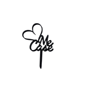 Topper Cupcake Boda – Me Casé con Corazón (Impresión 3D)