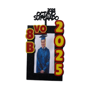 Marco 3D «Octavo Superado 2025» – Modelo ALTO (Personalizable)