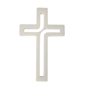 Cruz Minimalista 3D con NFC Bíblico